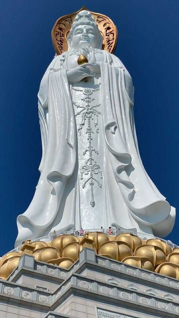 108米高的南海观音菩萨接好运祝大家身体健康