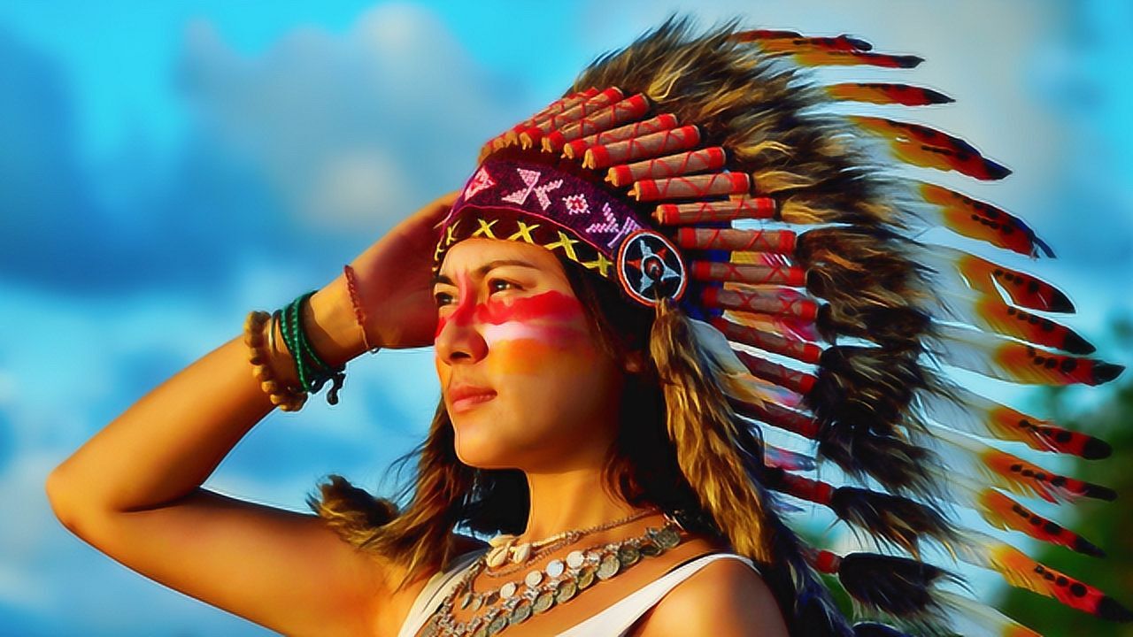 酋长的男人部落酋长开直播受到大家狂热追捧镜头刚好拍下来这一幕