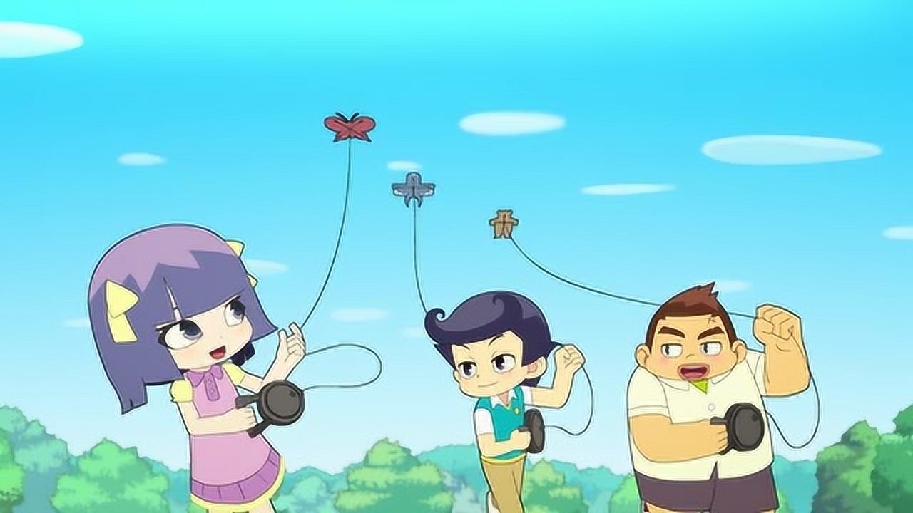 神奇阿呦之最强流星人小米总是喜欢发生意外刚买的风筝就飞走了