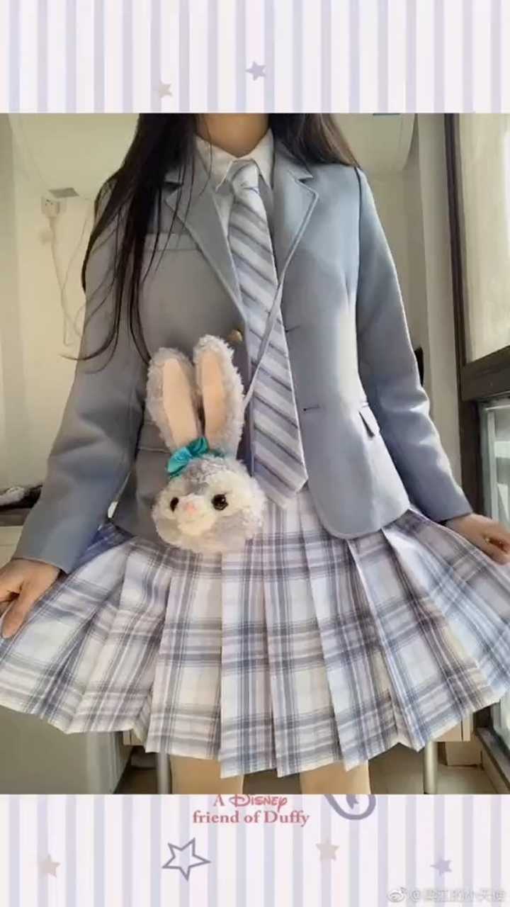 宝贝们上身图来了jk制服风铃星纱