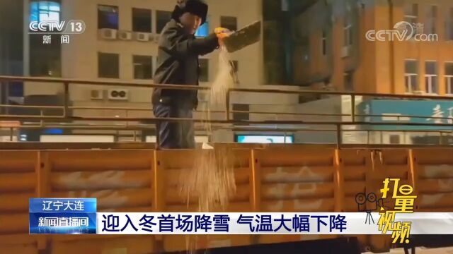 辽宁大连:迎入冬首场降雪,气温大幅下降