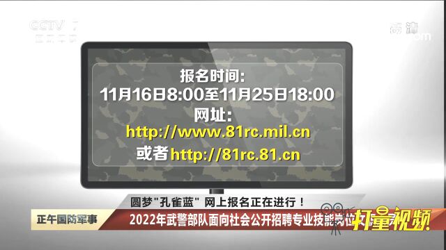 2022年武警部队面向社会公开招聘专业技能岗位文职人员