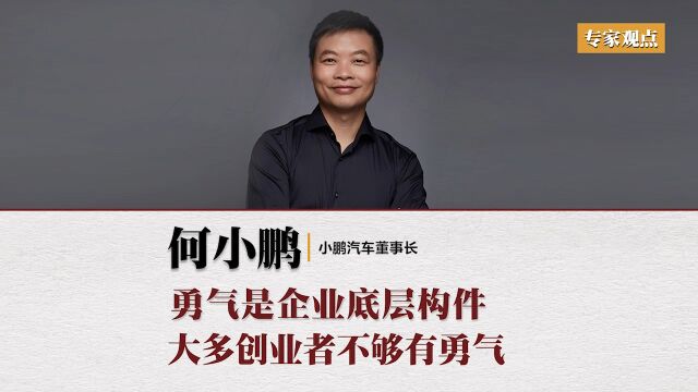 小鹏汽车董事长何小鹏谈创业:中国要有一些具有强大勇气的创业者,太多创业者不足够有勇气