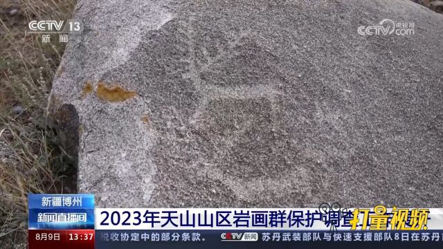 2023年天山山区岩画群保护调查工作在新疆博尔塔拉蒙古自治州展开