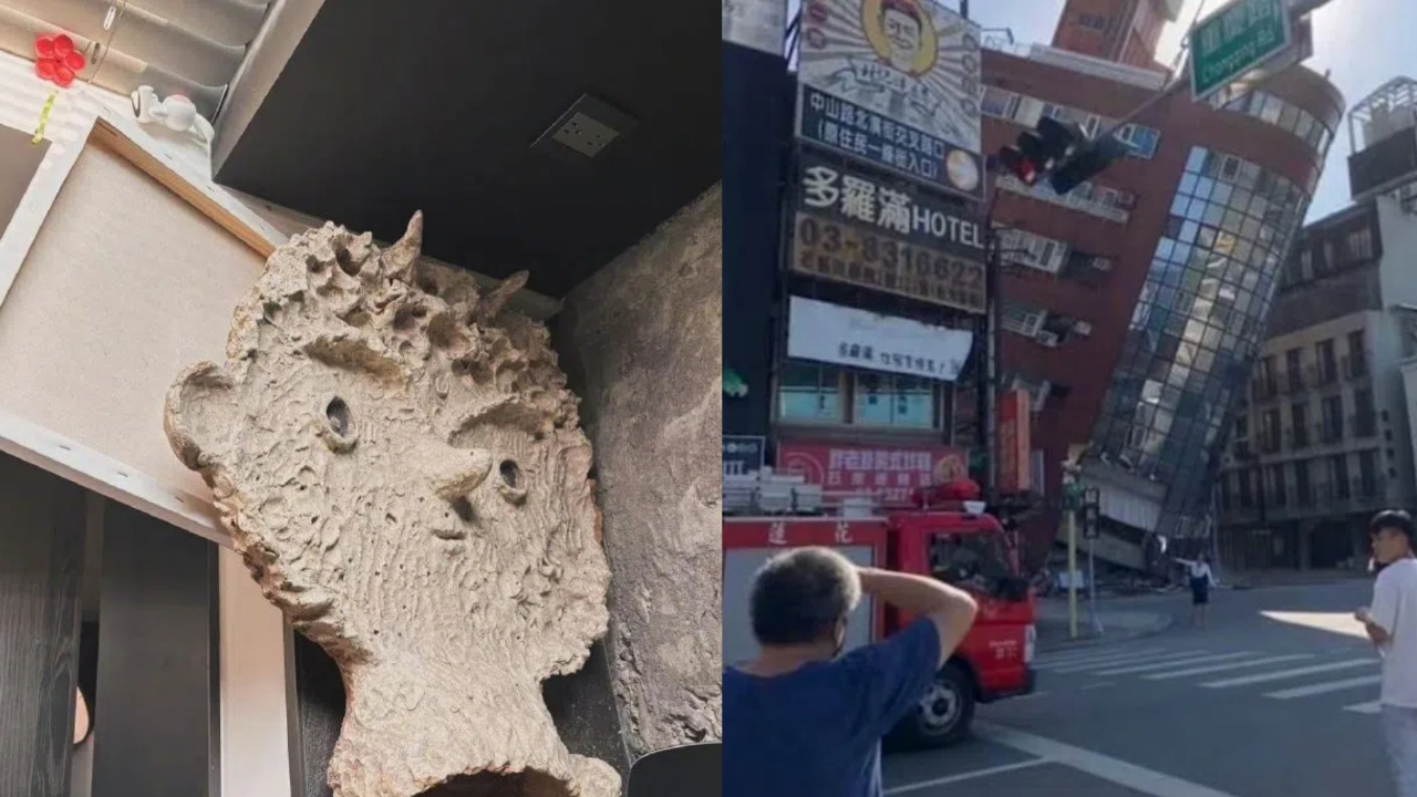 众星被台湾地震吓坏:王大陆家墙震裂了,陈乔恩家奖杯被摔到崩溃