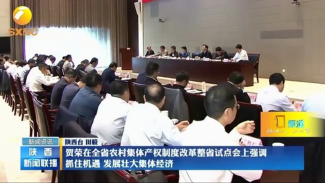 陕西省农村集体产权制度改革整省试点推进会召开