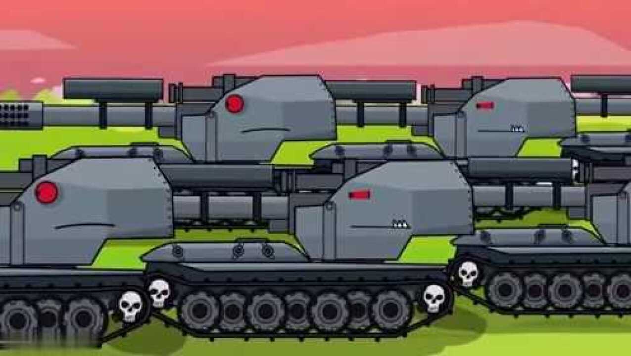 坦克动画:kv44升级回来和巨鼠对战