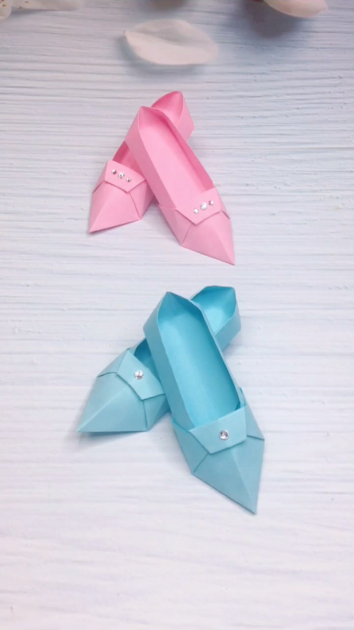 折纸,小小高跟鞋