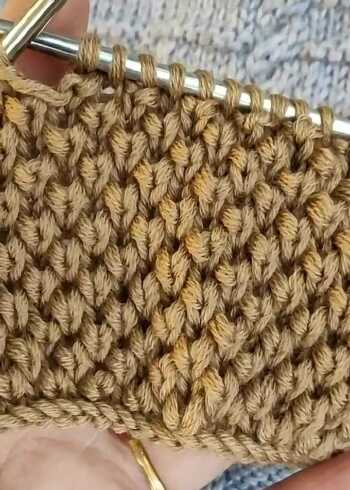 双层渔网针的织法图片