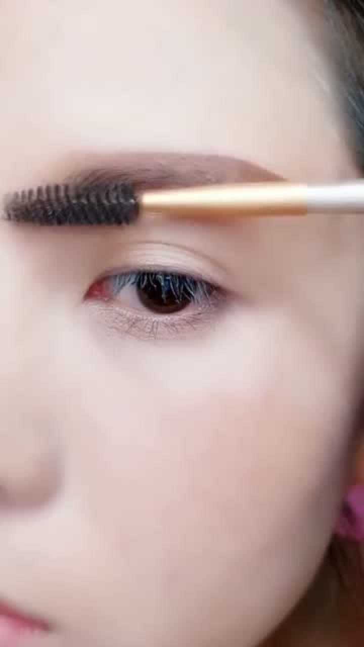 教你画眉毛:一笔画出眉头,眉峰,眉尾简单明了_腾讯视频