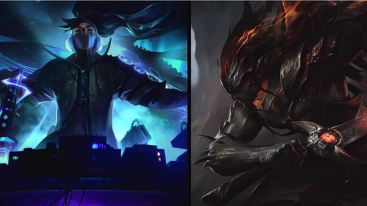 皮肤对比真实伤害亚索vs黑夜使者亚索帅得一批啊