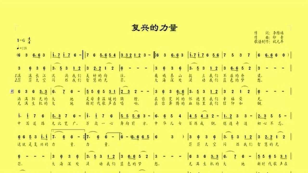 有声动态简谱复兴的力量萨克斯音色