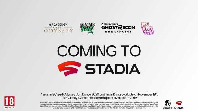 【电玩巴士】育碧Stadia首发阵容预告片