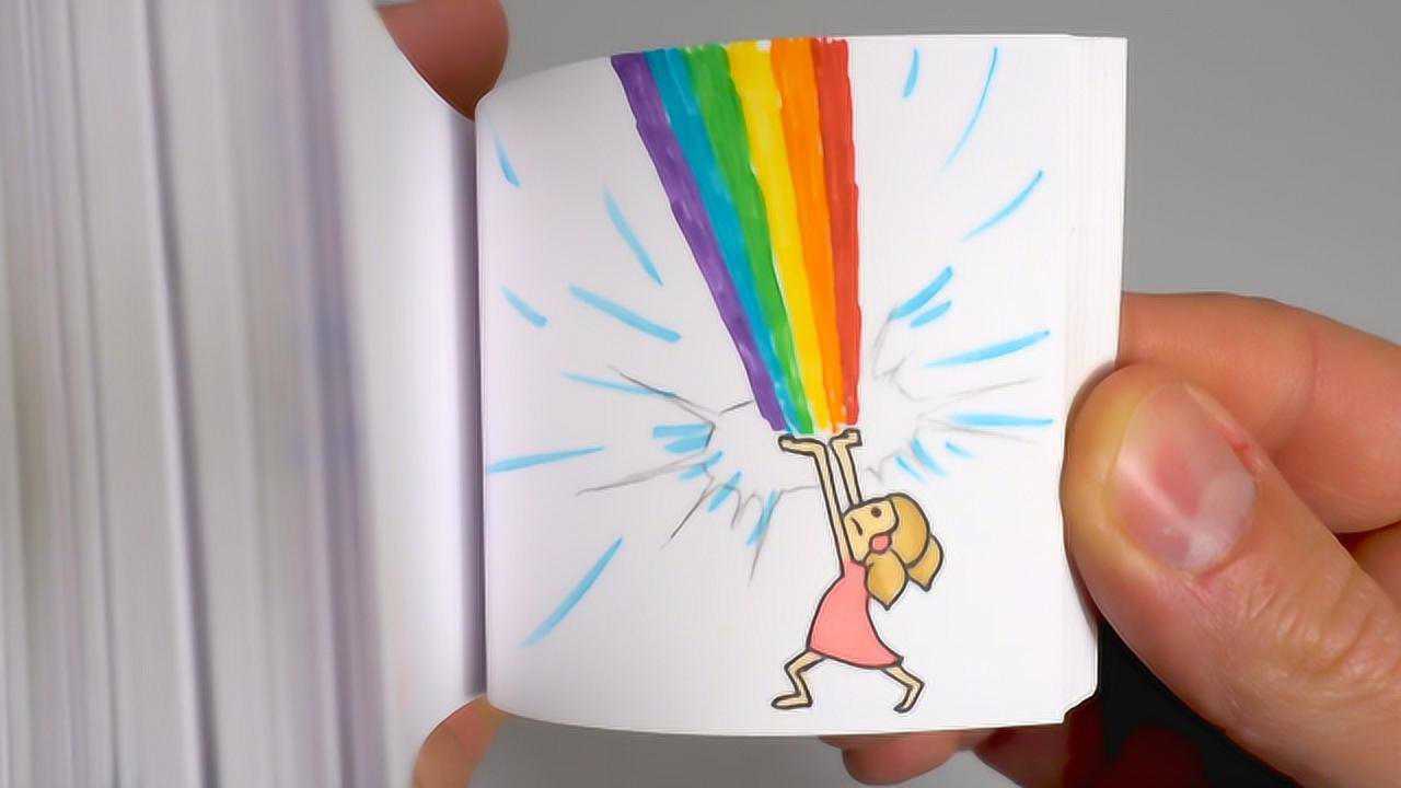 手绘翻页动画书每本都是一个有趣的小故事