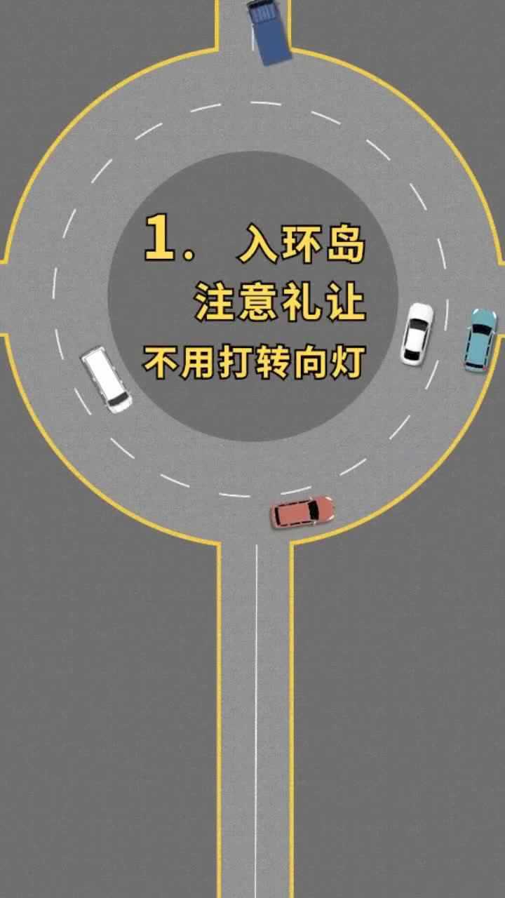 遇见环岛怎么走新手该怎么样看红绿灯