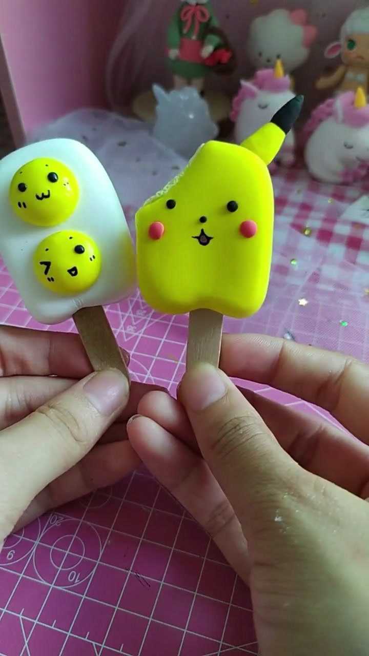 可爱的皮卡丘冰淇淋