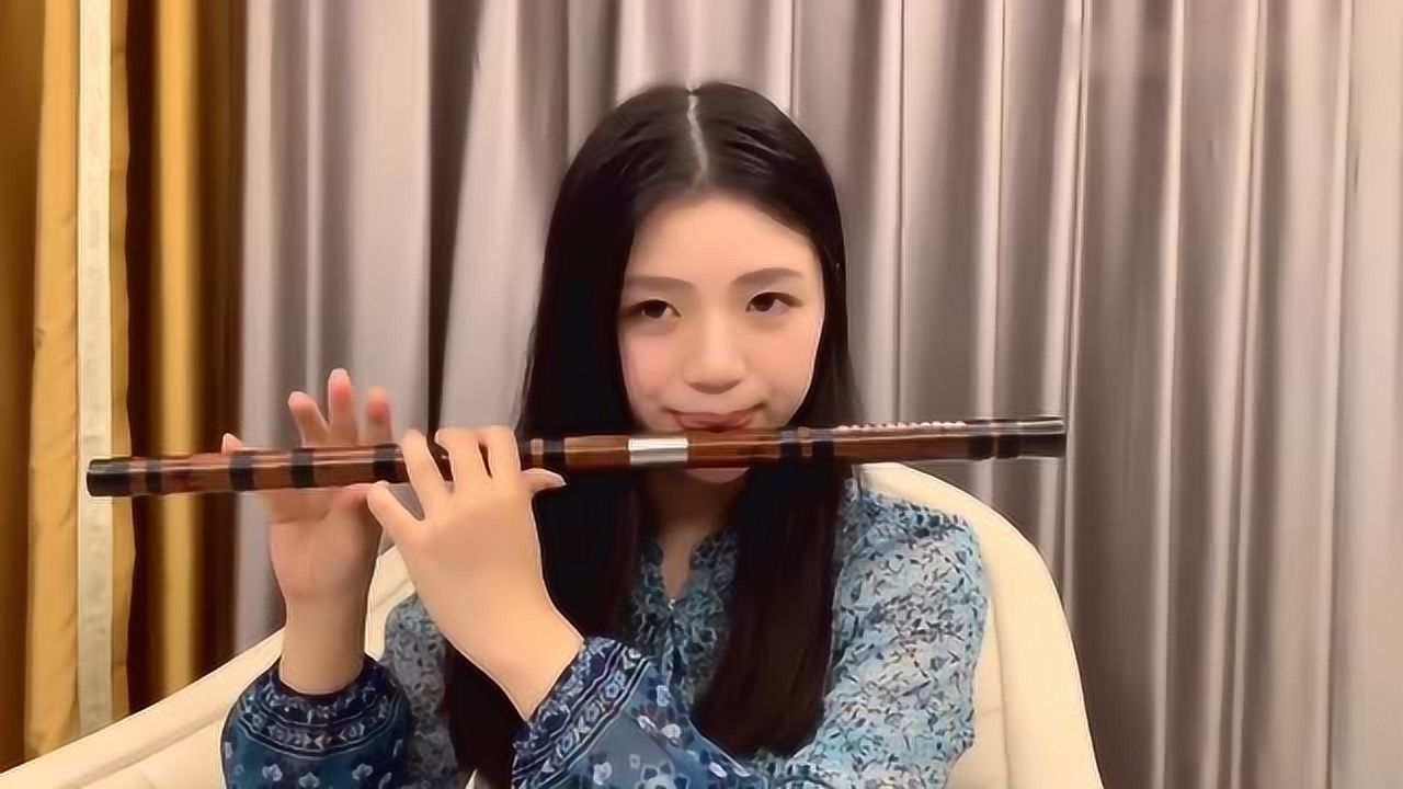网络神曲芒种笛子版美女演奏真好听啊