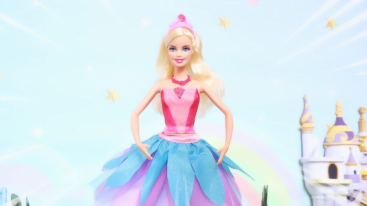 趣盒子迪士尼公主玩具拆箱芭比娃娃芭蕾舞换装玩具套装