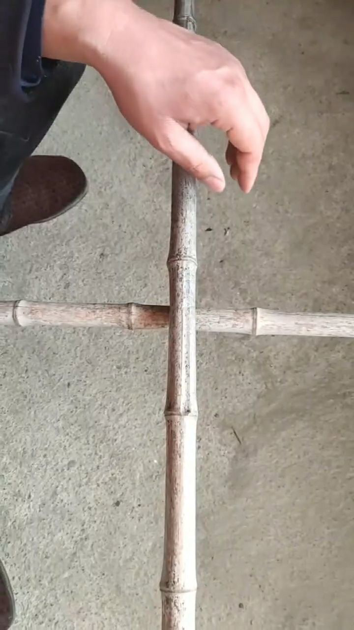 十字绑竹棍法,步骤简单永久不散,乡下人都在用_腾讯视频
