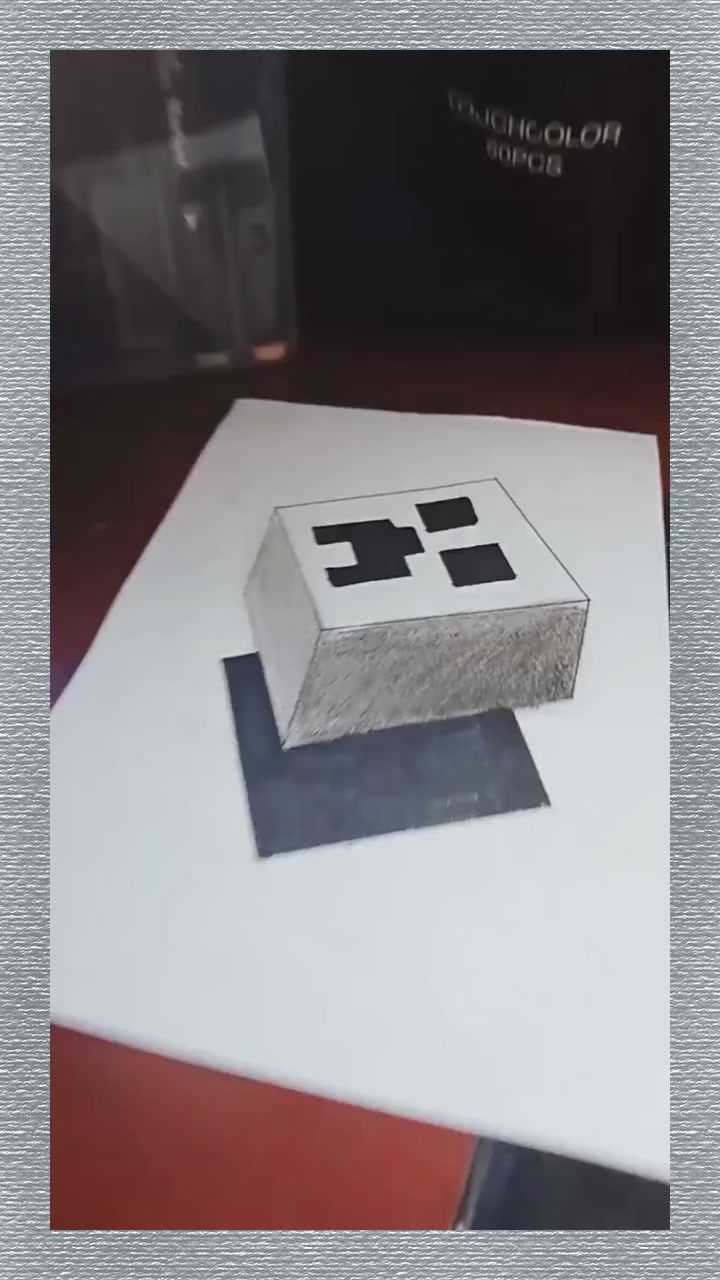 30秒教你画我的世界苦力怕立体