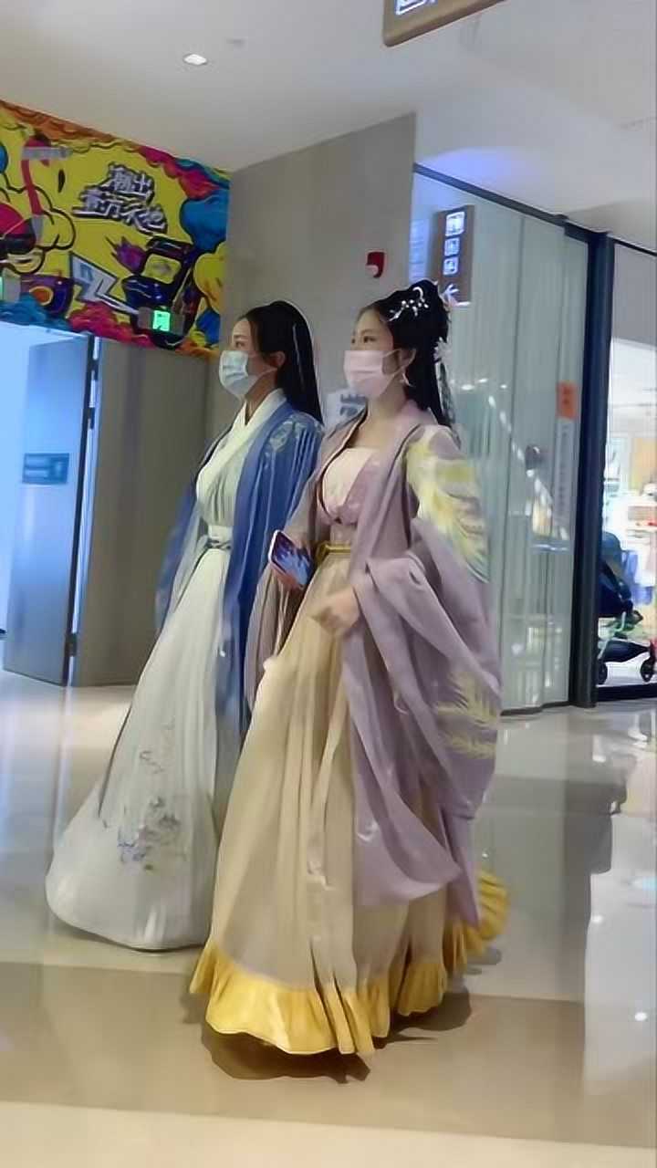 谁说汉服配口罩不好看的我觉得超配