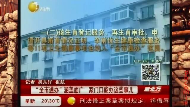 沈阳:“全市通办”涵盖面广,家门口能办这些事