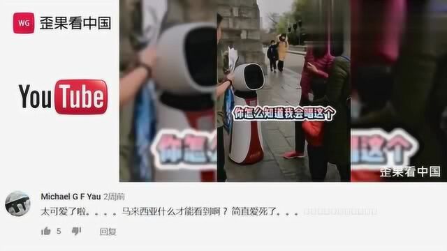 中国智能机器人无障碍聊天走红海外 外网:马来西亚啥时候能有!