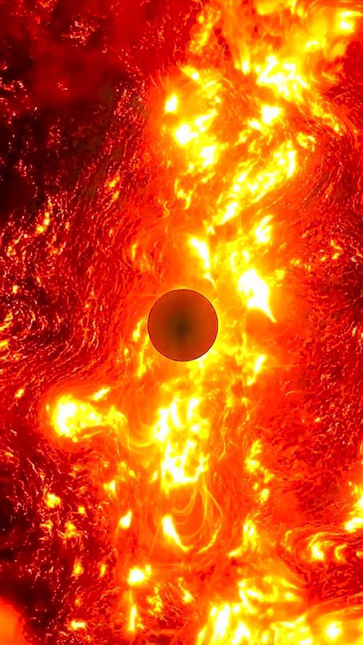 地球被太阳吞噬的瞬间!地球上升到极限温度,之后被融化了!_腾讯视频