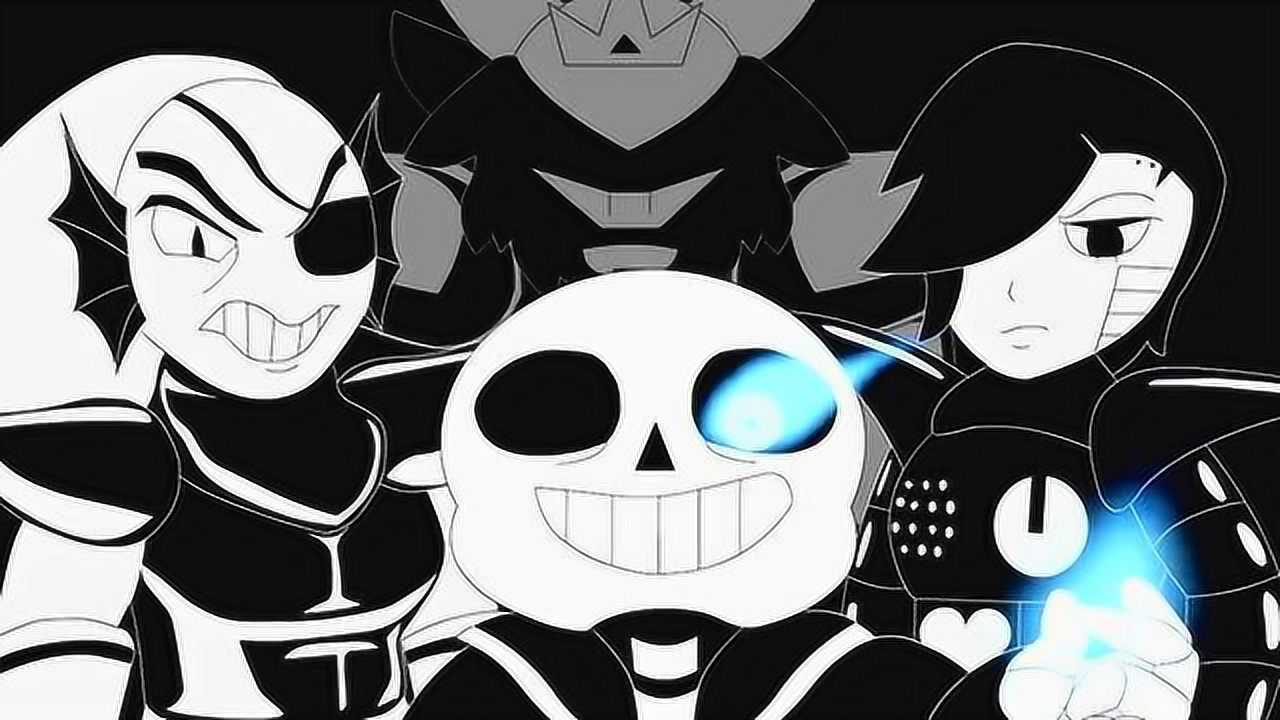 传说之下罕见的黑白画面的战斗场景你猜sans能赢吗