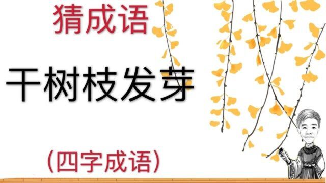 趣味学猜成语:干树枝发芽,四字成语,生活中常见的成语