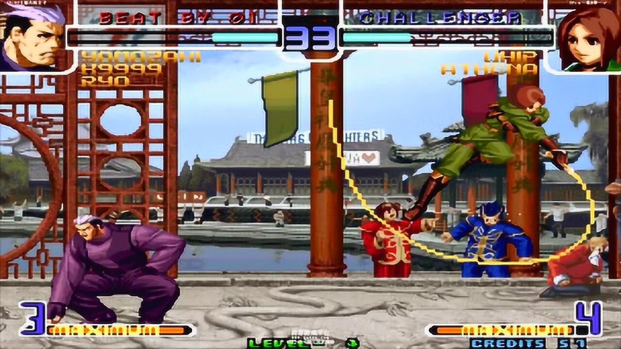 拳皇2002由于龙二一直手插兜所以显得连招格外的帅气