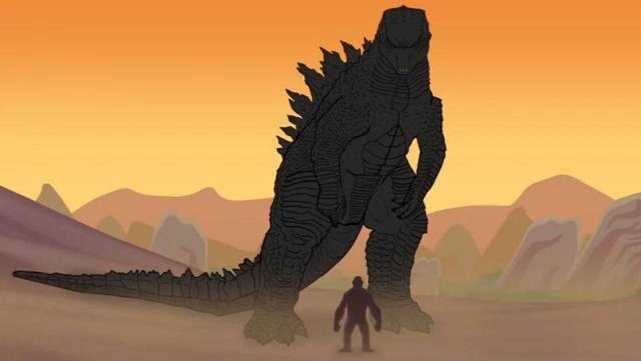 哥斯拉系列动画:愤怒的小金刚大战巨兽哥斯拉