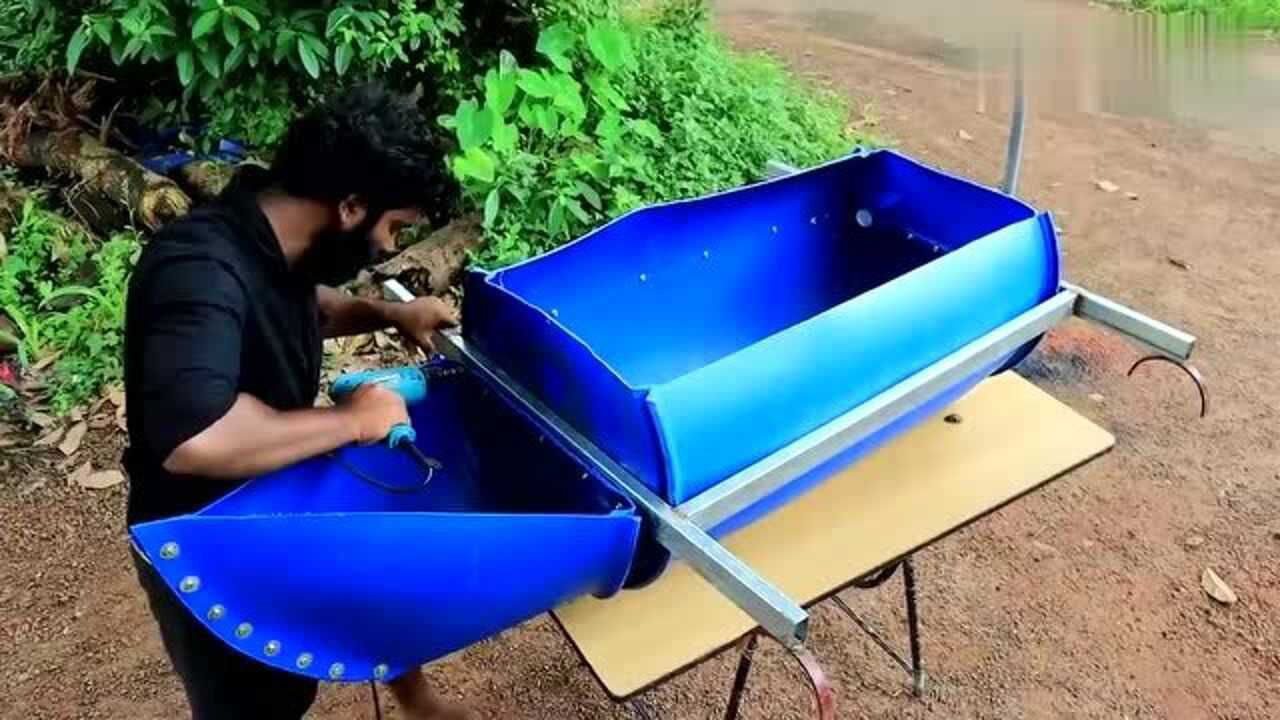 用塑料桶做船教程图片
