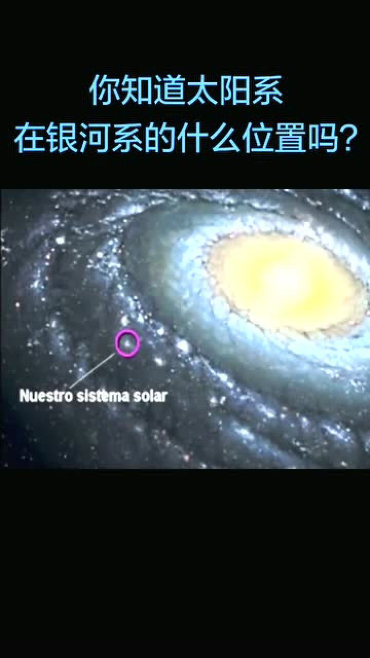 太阳系位于银河系银道面之北的猎户座旋臂上距银河系中心约26000光年