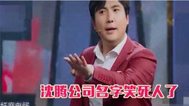 沈腾不愧是笑星,连公司名字都起的这么有才,太幽默了