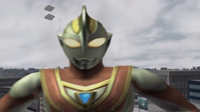 奥特曼格斗进化黄金盖亚vs假盖亚盖亚变身黄金形态秒杀假盖亚