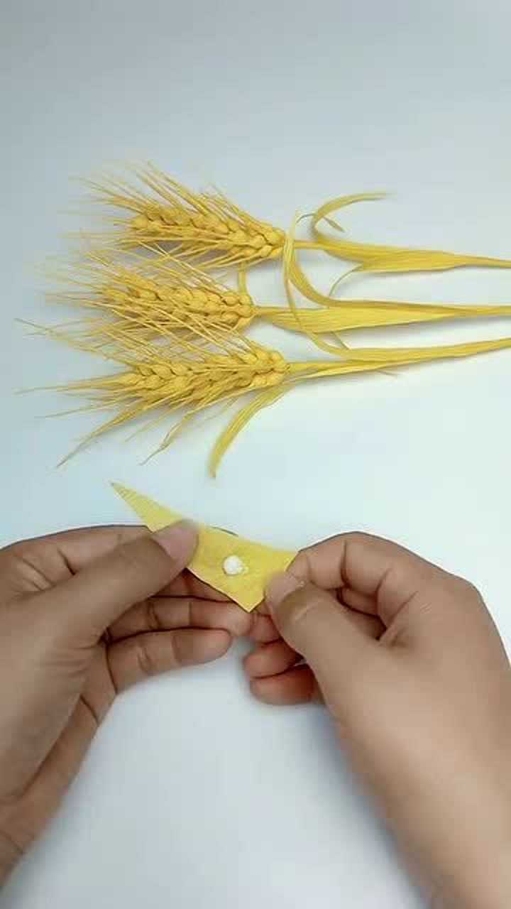 手工麦穗花的制作过程图片