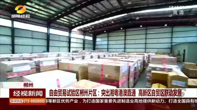 自由贸易试验区郴州片区:突出湘粤港澳直通 高新区自贸区联动发展