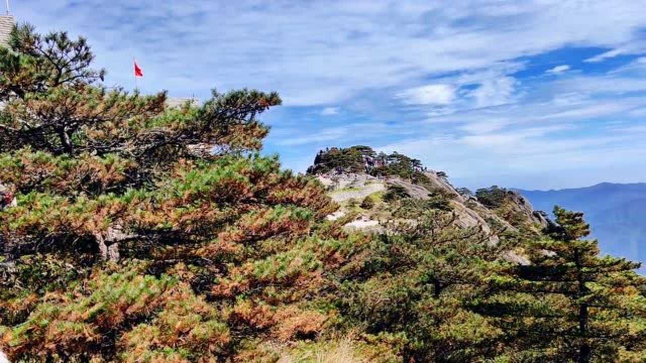 安徽黄山风景区，光明顶，飞来石，西海大峡谷_高清