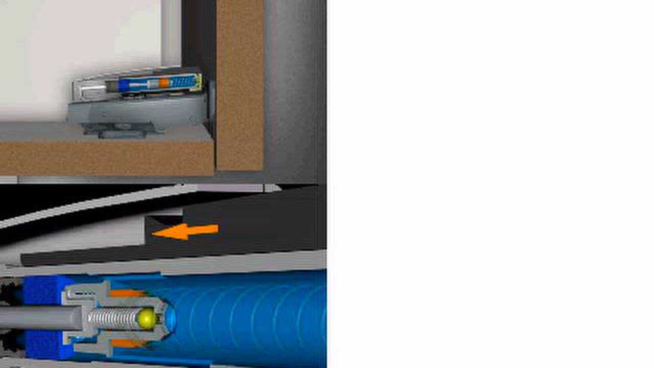 百隆外置阻尼铰链阻尼器工作原理演示