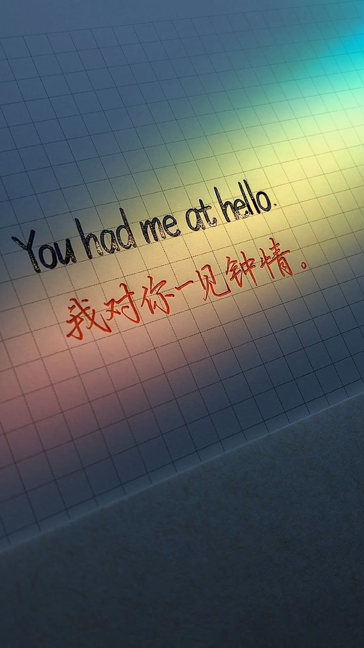 我对你一见钟情.