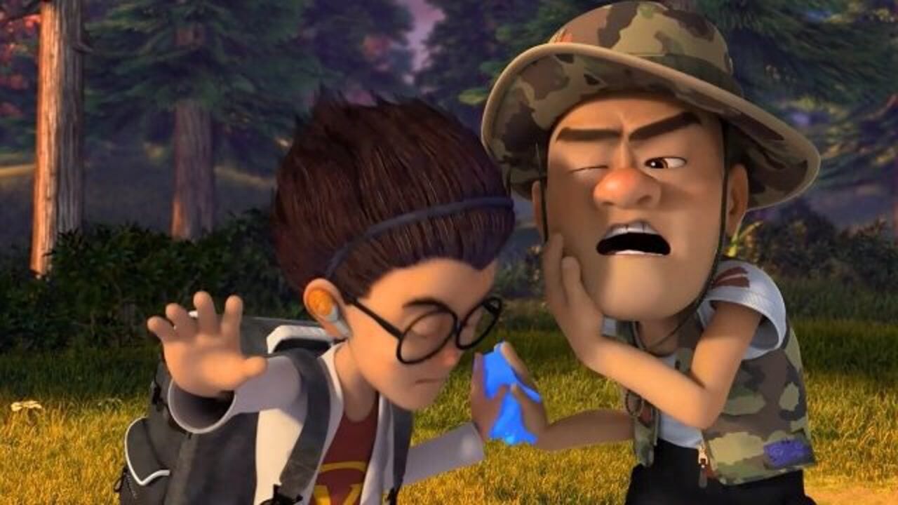 熊出没:洞洞幺炮轰天才威,光头强被强吻!_腾讯视频