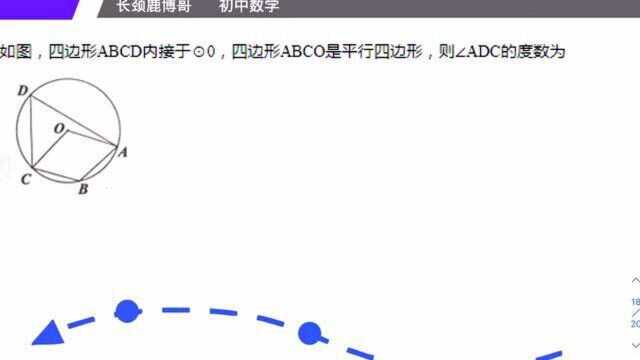 初三数学,圆内接四边形有何特点?1题带你轻松学会