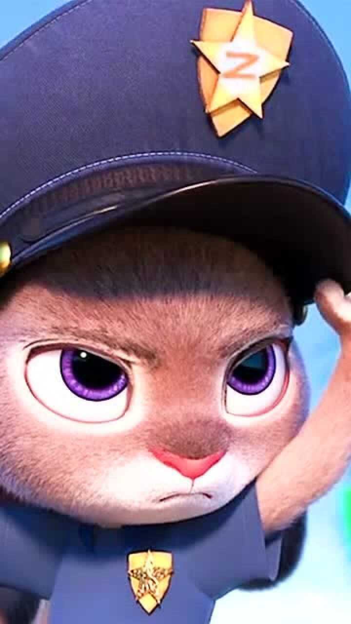 可爱的朱迪警官,第一个兔子警官哦,疯狂动物城