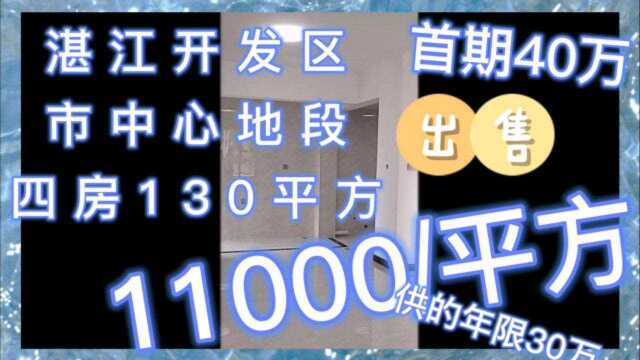 湛江开发区市中心地段130平方4房出售