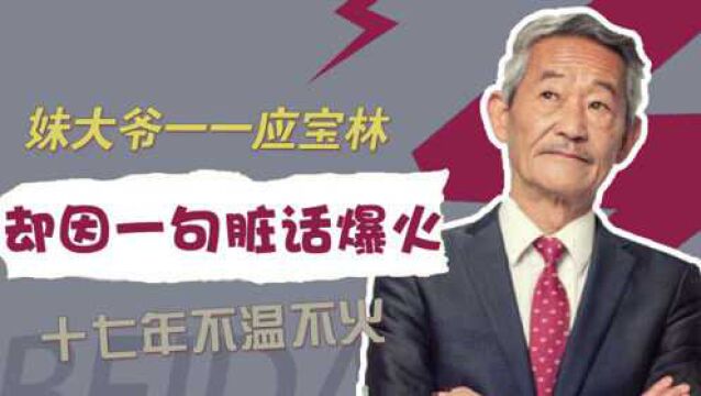 应宝林:出道17年演天龙八部都不火,却因陈翔六点半中一句话爆红