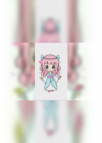 超萌双鱼座 &nbsp;q版简笔画 画画教程 十二星座系列