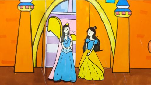 《豌豆公主》豌豆公主雨天在城堡借宿，皇后发现她才是真正的公主！