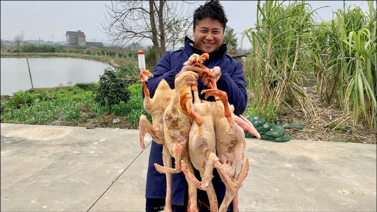 宰鹅师傅拔毛超快,一天能杀60只鹅,还分享怎么避免买到假羽绒服