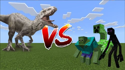我的世界:狂暴龙对战变异生物,三种生物都不是他的对手!